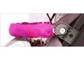 Поручень (бампер)  для санок-колясок розовый с черными креплениями